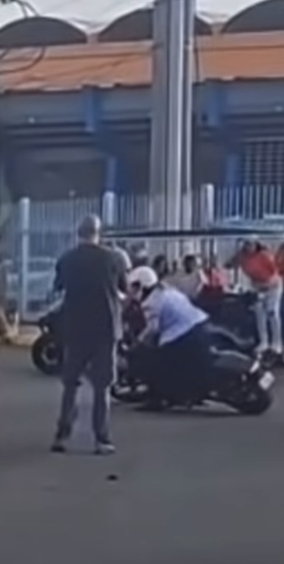 Foto de referencia de la caída de la motora