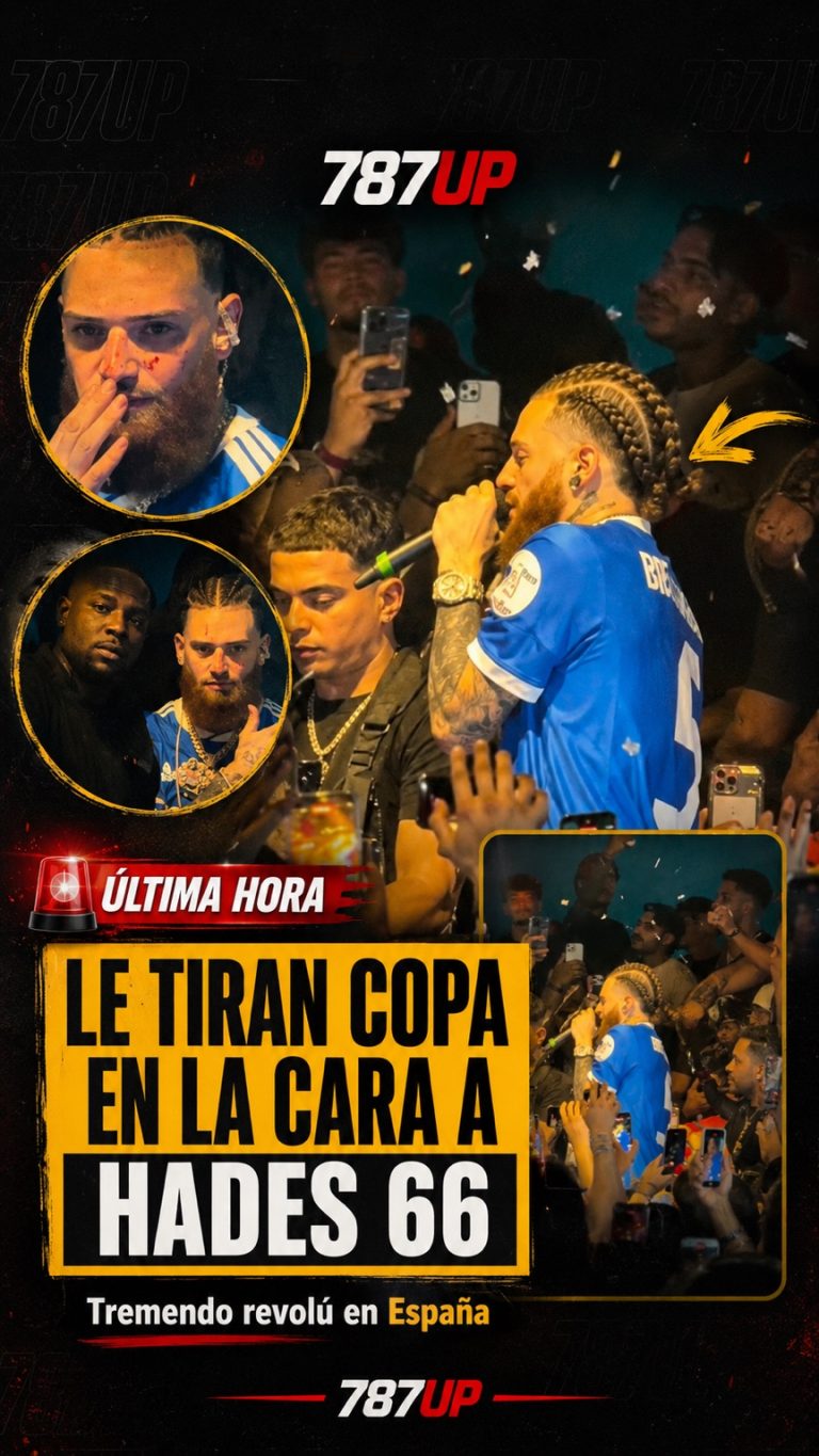 LE TIRAN UNA COPA DE CRISTAL EN LA CARA A HADES 66 EN MALLORCA