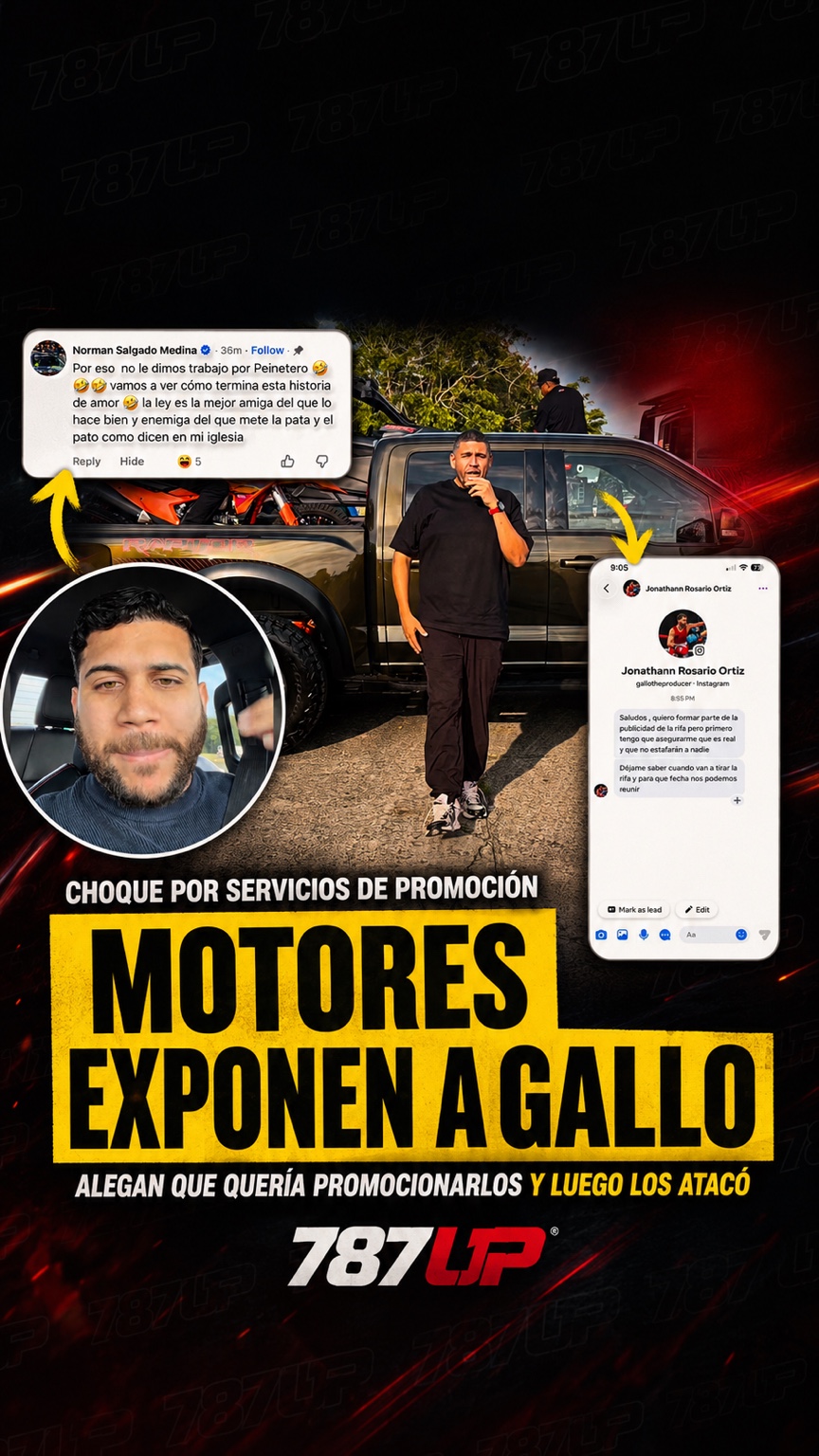 MOTORES Y FURIOSOS EXPONEN A GALLO: ¿“PÁGAME O TE ATACO”?