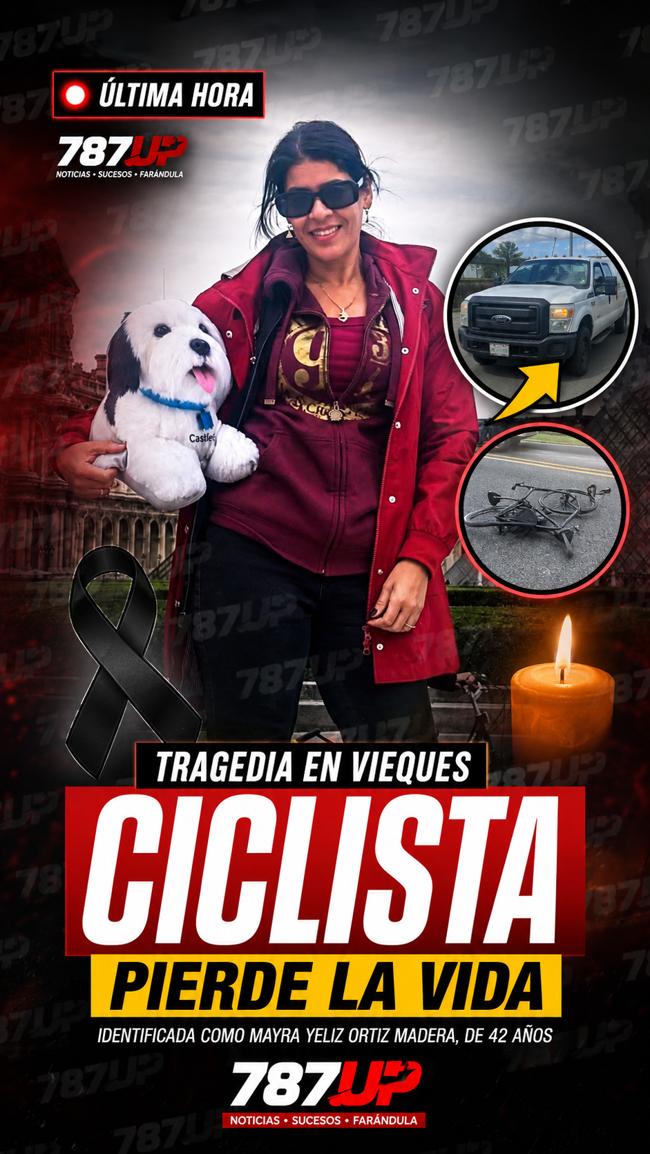 TRAGEDIA EN VIEQUES: MUERE CICLISTA EN INCIDENTE INVESTIGADO POR LAS AUTORIDADES