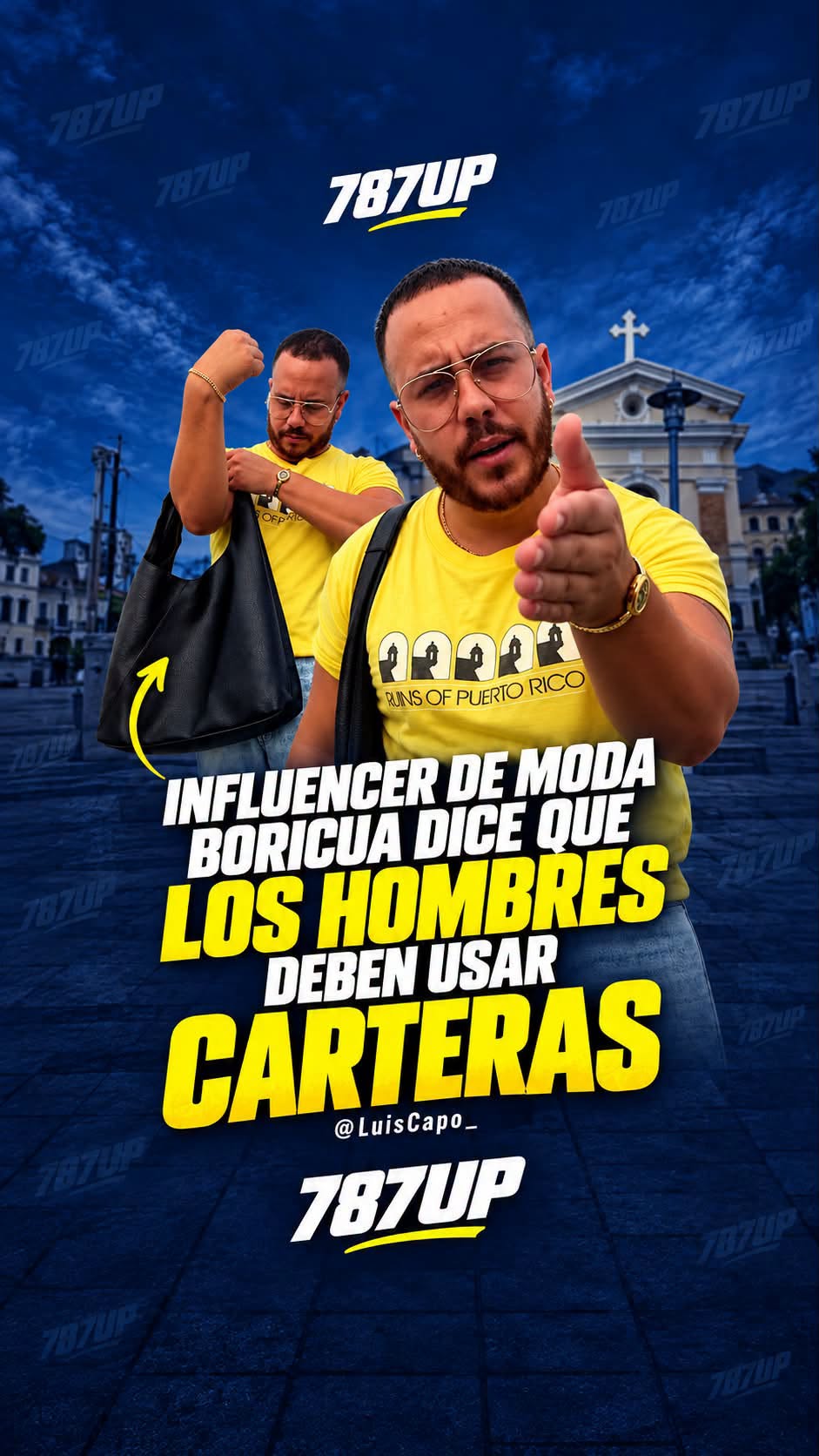 INFLUENCER BORICUA DICE QUE LOS HOMBRES DEBEN USAR CARTERAS