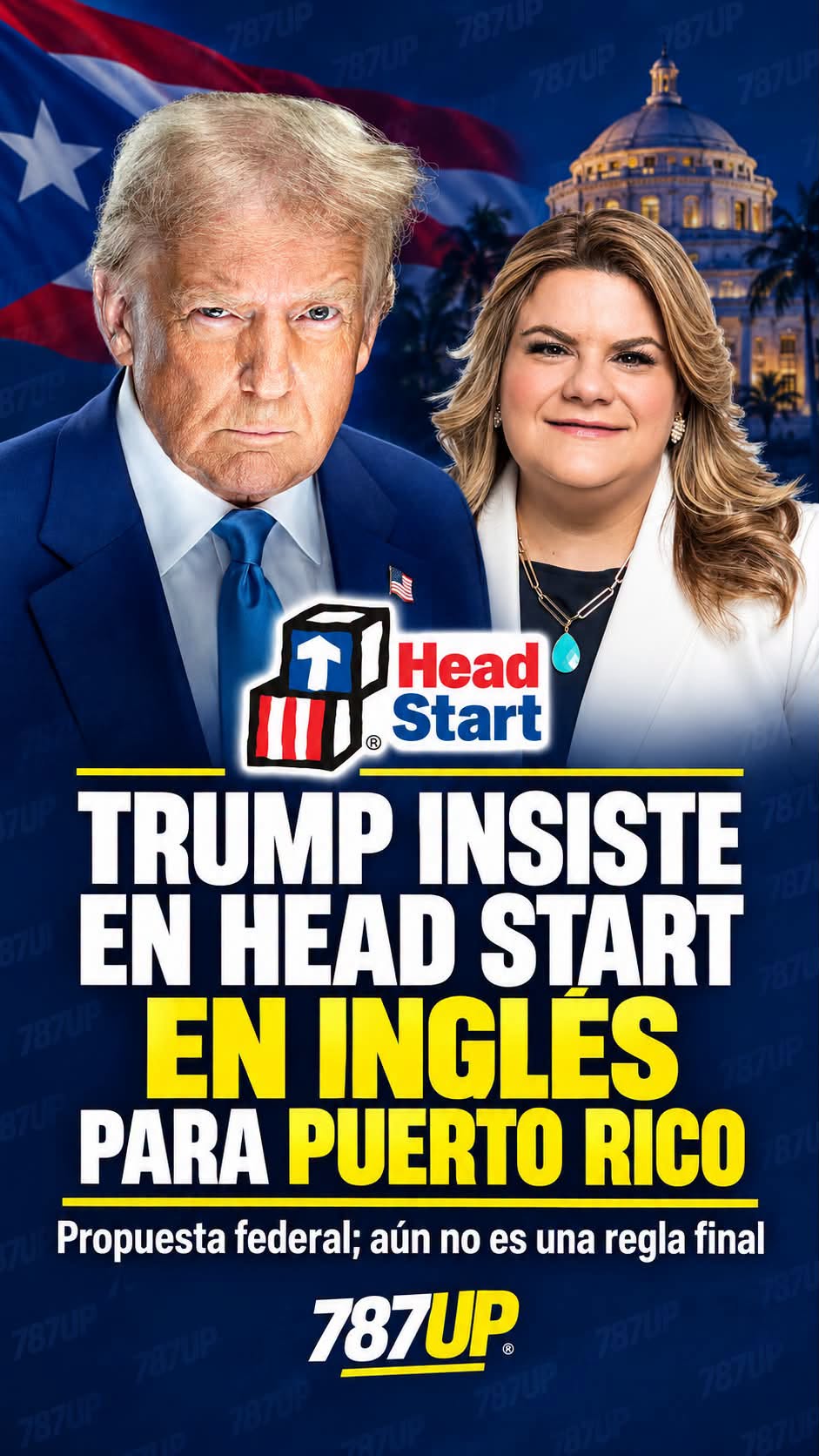 TRUMP INSISTE EN HEAD START EN INGLÉS PARA PUERTO RICO
