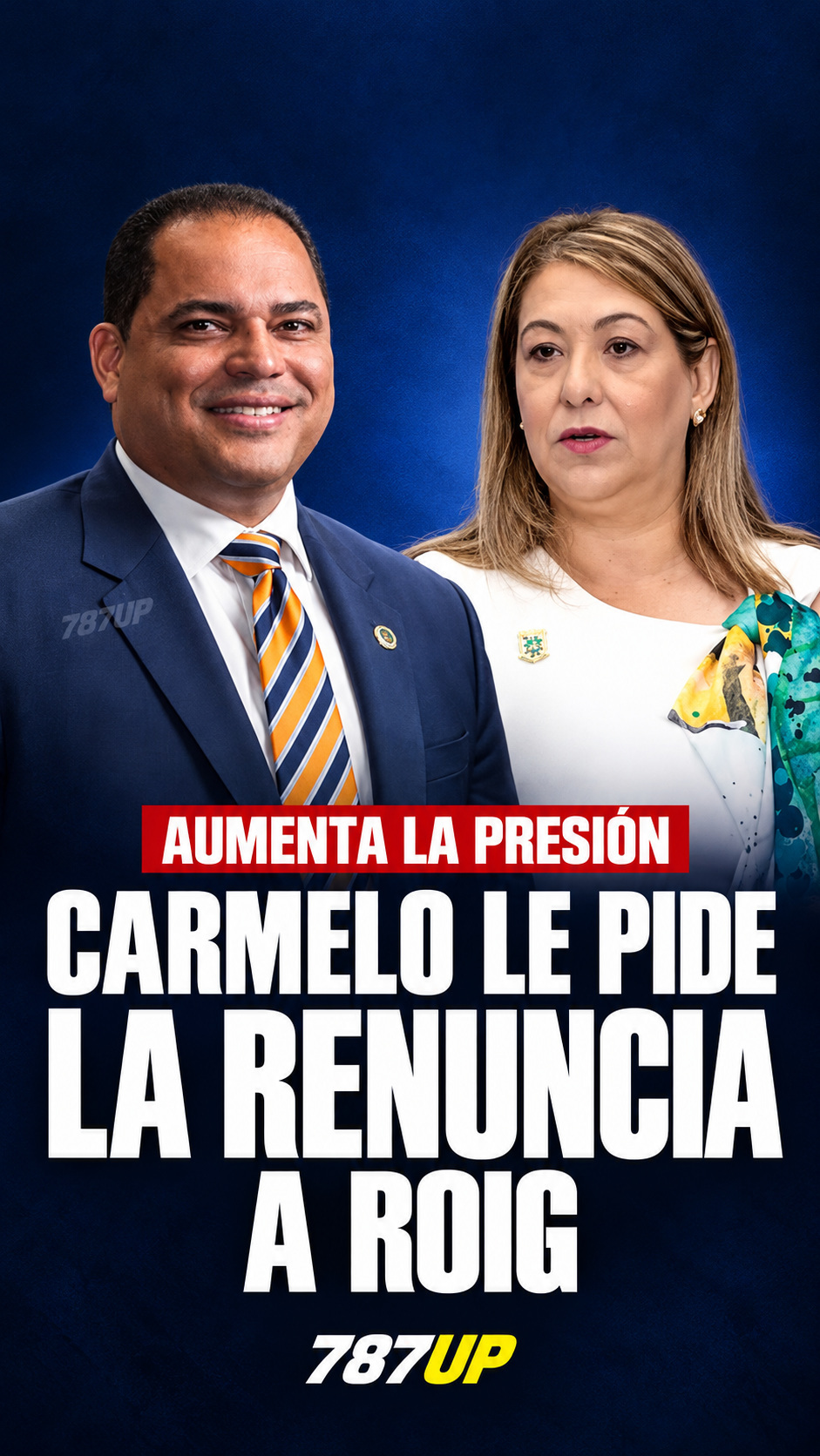 CARMELO RÍOS LE PIDE LA RENUNCIA A SUZANNE ROIG
